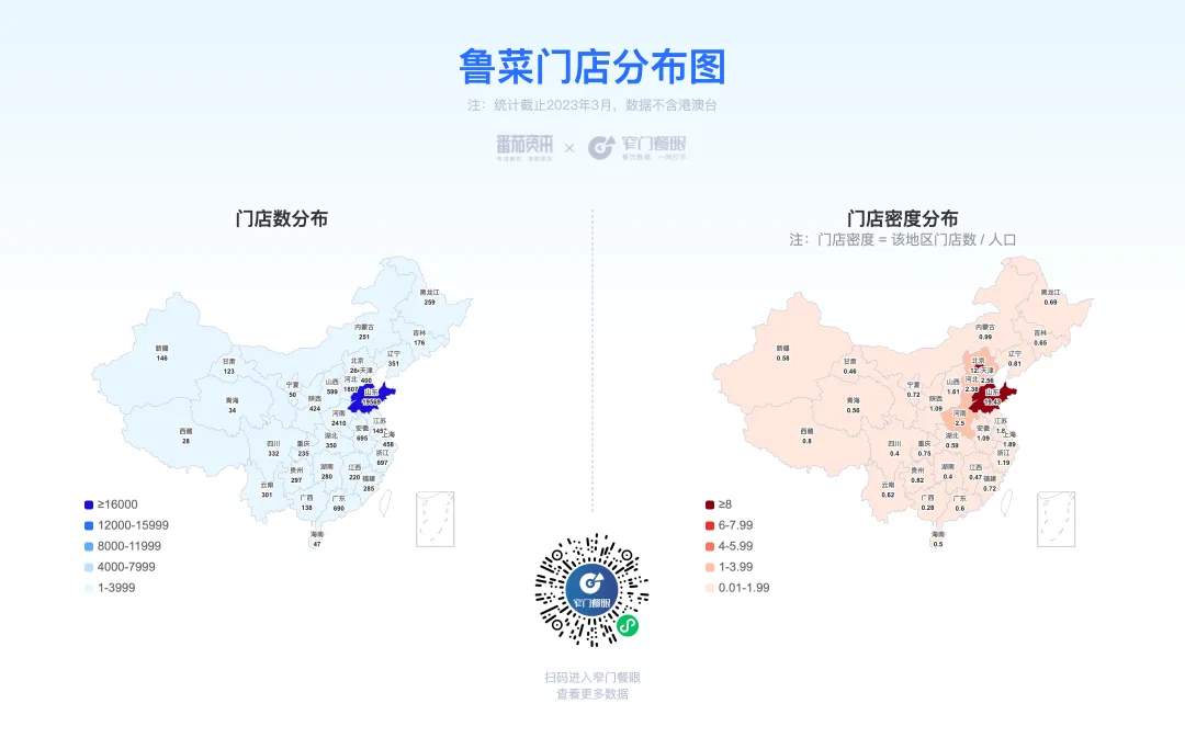 Image 34: 鲁菜门店分布图